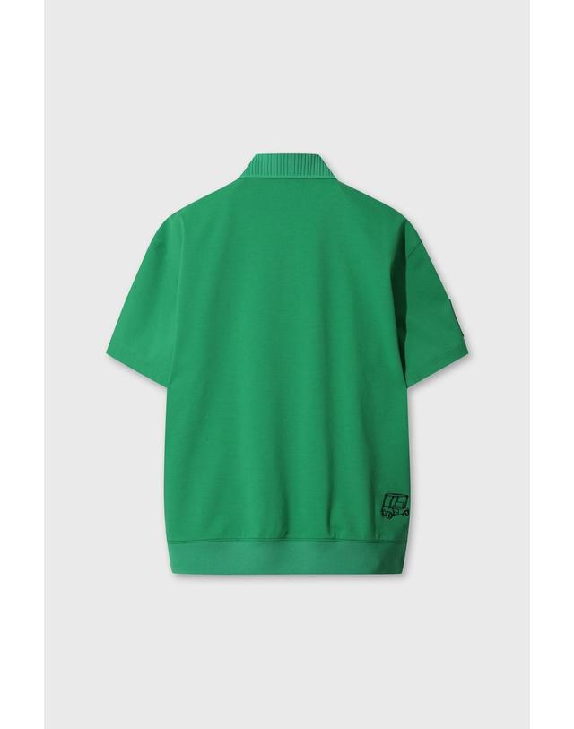 왁 [WAAC] [Exclusive] Men WAACKY Loose Fit Polo Sweatshirt WMTCM26910YGX 착용컷