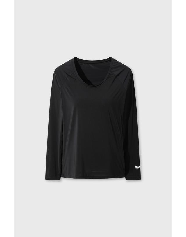 왁 [WAAC] Sun Shield Silky Base Layer (OE) WWTBM26901BKX 착용컷