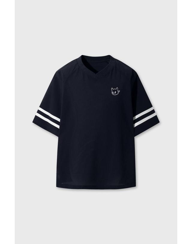 왁 [WAAC] UNI WAACKY Air Dot Woven Pullover WMTCM26310NYD 착용컷