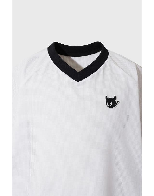 왁 [WAAC] UNI WAACKY Air Dot Woven Pullover WMTCM26310WHX 착용컷