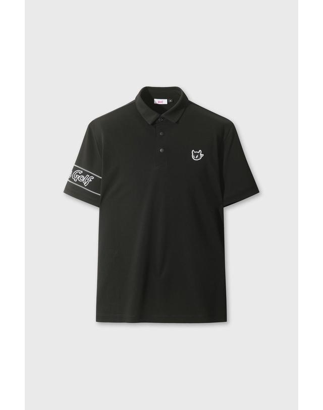 왁 [WAAC] [Exclusive] WAACKY Dry Touch Polo WMTCM26904BKX 착용컷