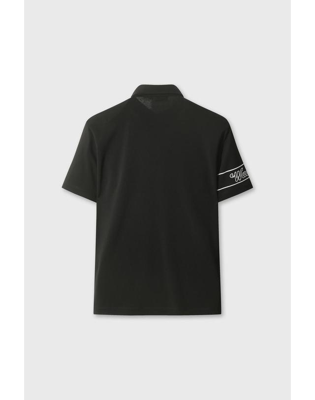왁 [WAAC] [Exclusive] WAACKY Dry Touch Polo WMTCM26904BKX 착용컷