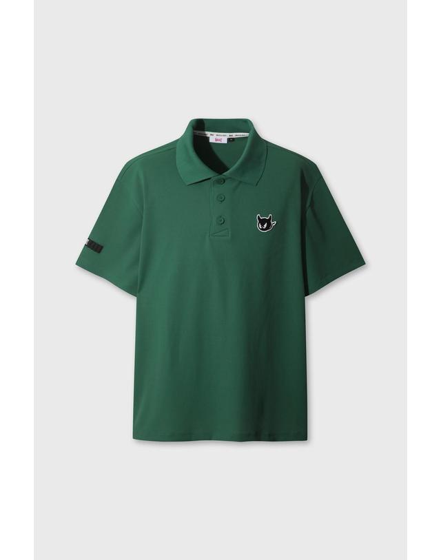 왁 [WAAC] Men Signature Loose-fit Cooling Polo WMTCM26908GRD 착용컷