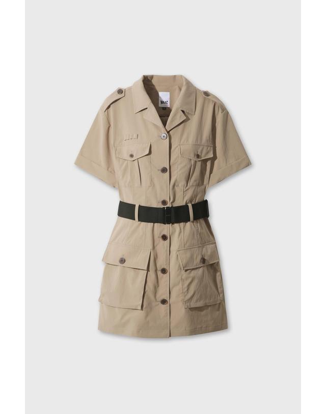 왁 [WAAC] Women Open safari dress WWUAM26901BEX 착용컷