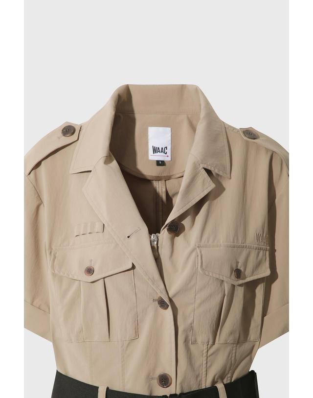 왁 [WAAC] Women Open safari dress WWUAM26901BEX 착용컷