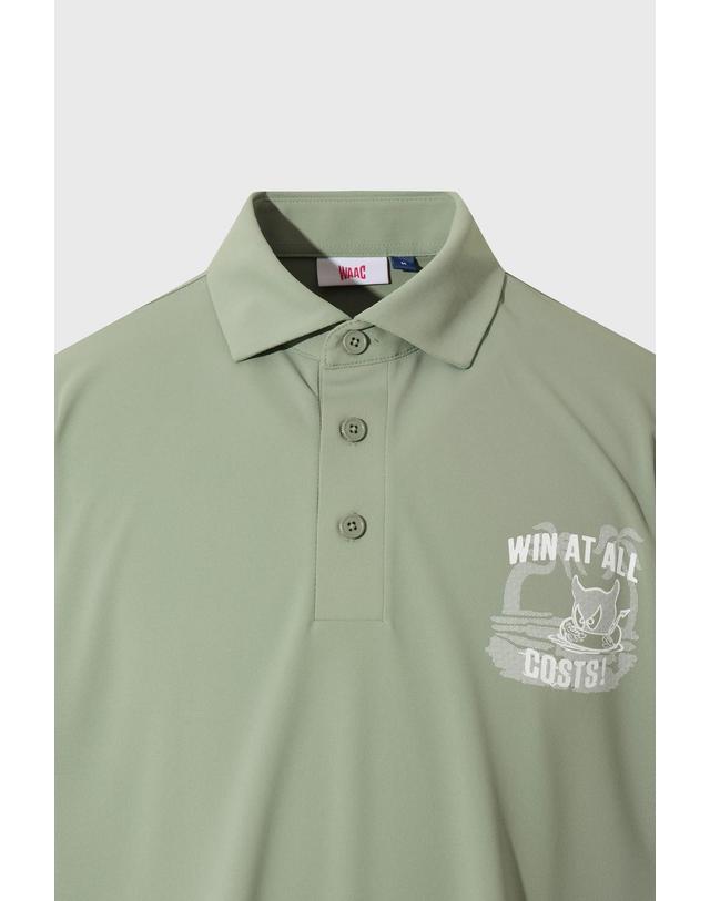왁 [WAAC] Athletic Palm Tree WAACKY Polo WTTCM26409KHX 착용컷