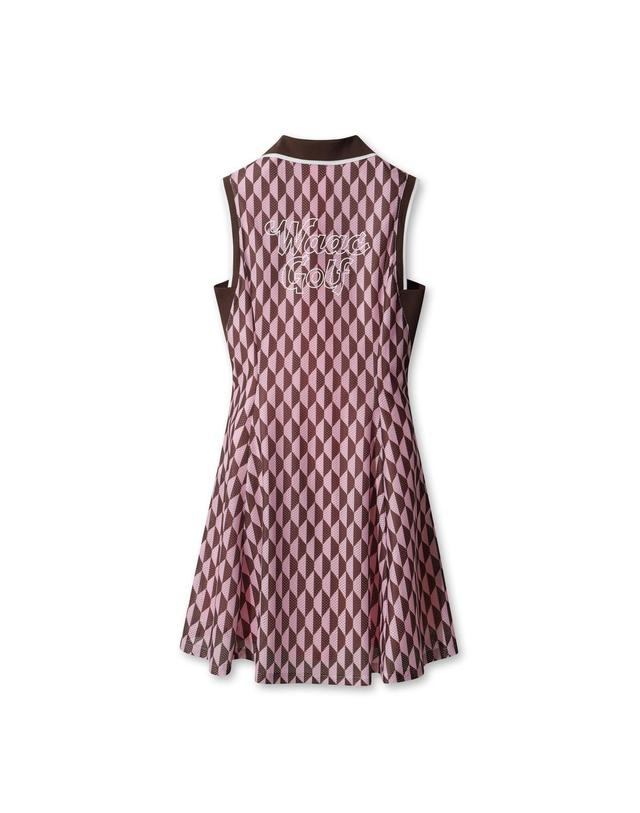 왁 [WAAC] Athletic Optic Block Sleeveless Dress WLTCM26411PIL 착용컷