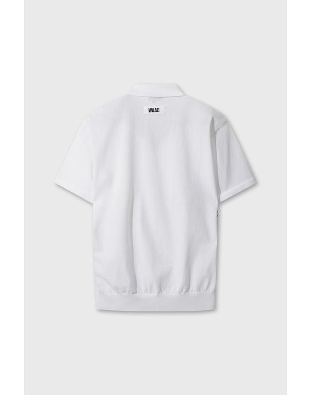 왁 [WAAC] Men BIG WAACKY Knit Polo WMWAM26203WHX 착용컷