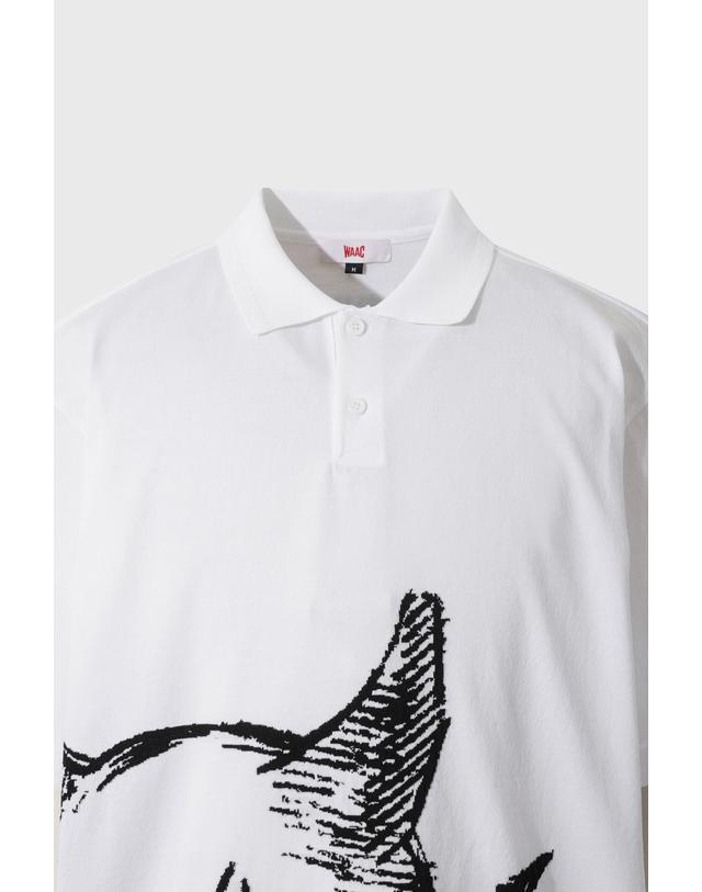 왁 [WAAC] Men BIG WAACKY Knit Polo WMWAM26203WHX 착용컷