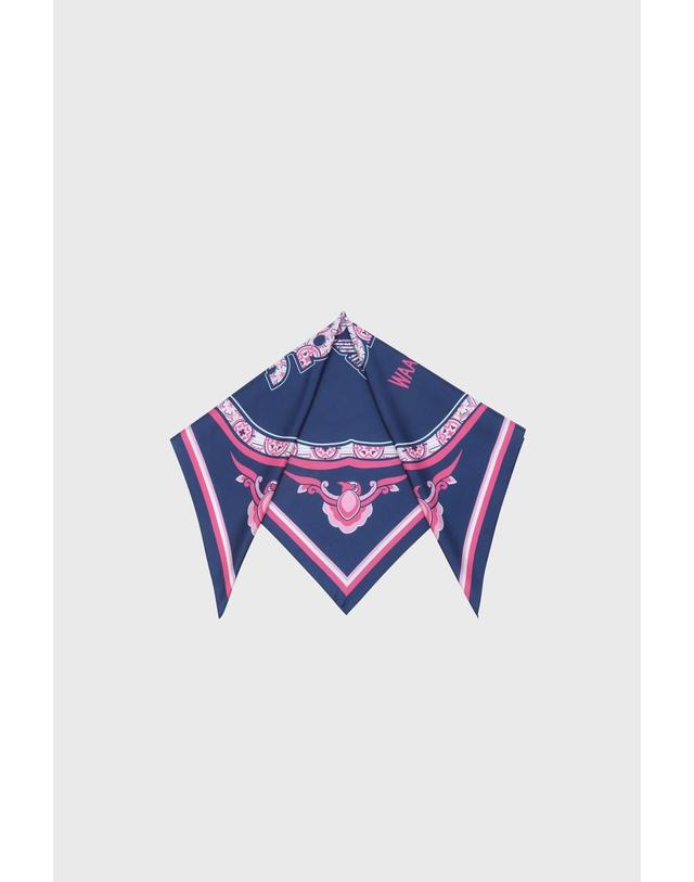 왁 [WAAC] WAAC X LIV KOREA Patterned Scarf WGGJX26454NYX 착용컷