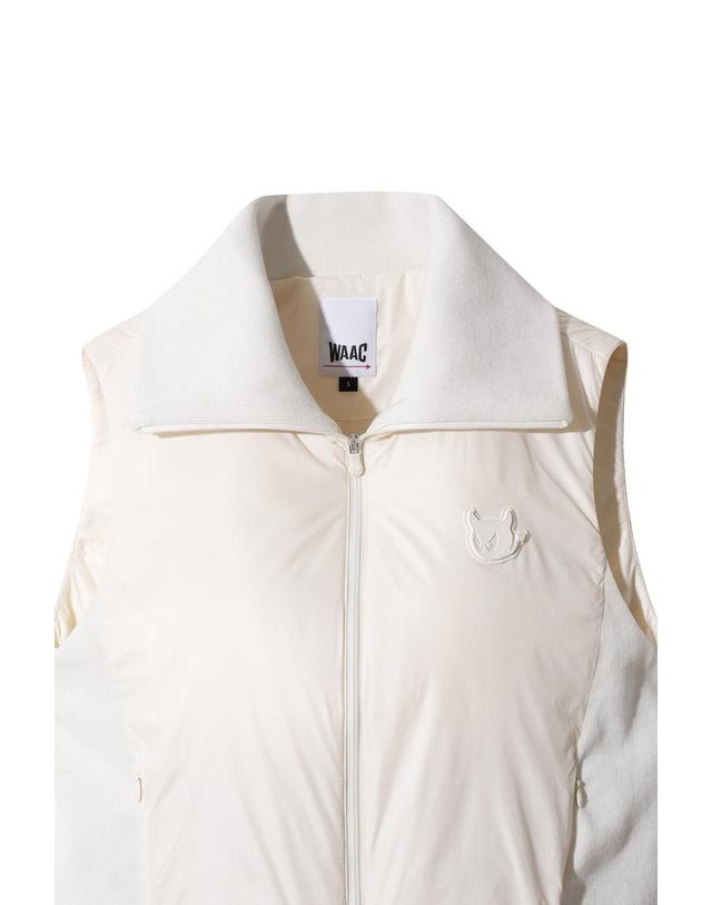 왁 [WAAC] Women Knit hybid light padded vest WWVAW25720IVX 착용컷