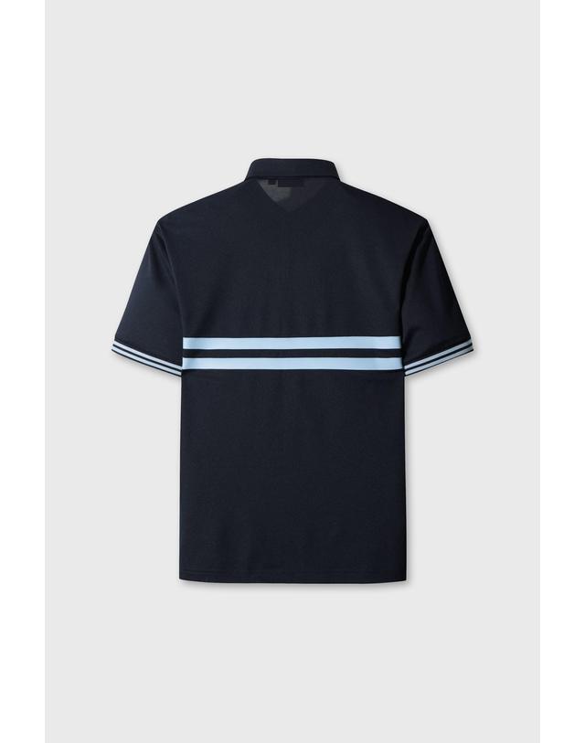 왁 [WAAC] [Exclusive] Men WAACKY Line Point Polo WMTCM26914NYD 착용컷