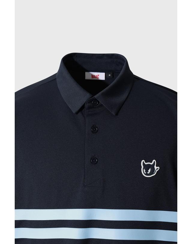 왁 [WAAC] [Exclusive] Men WAACKY Line Point Polo WMTCM26914NYD 착용컷