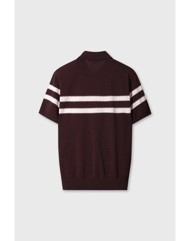 왁 [WAAC] Men WAACKY Stirpe Knit Polo WMWAA26604WID 착용컷