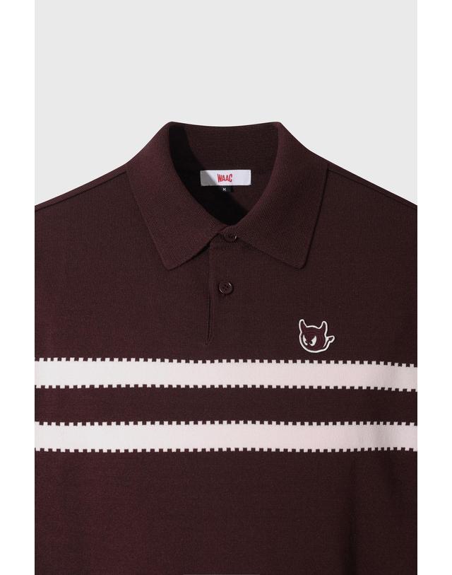 왁 [WAAC] Men WAACKY Stirpe Knit Polo WMWAA26604WID 착용컷