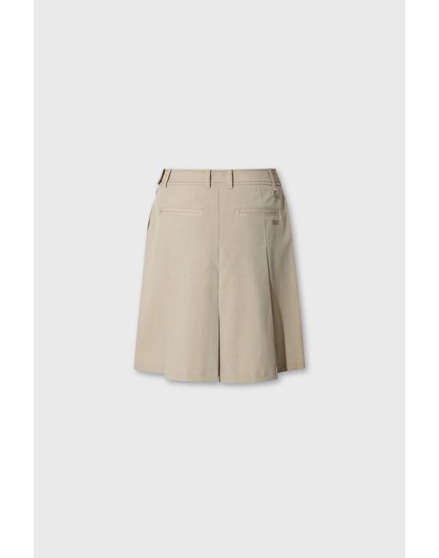 왁 [WAAC] Women Pleats bernuda pants WWPNA26603IVD 착용컷