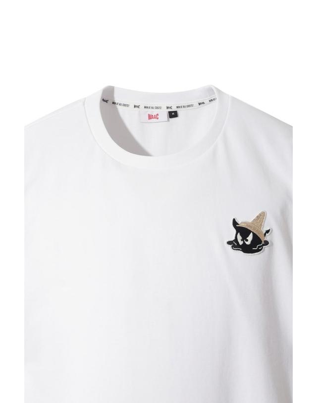 왁 [WAAC] Uni WAACKY Crewneck T-shirts WMTCM26502WHX 착용컷