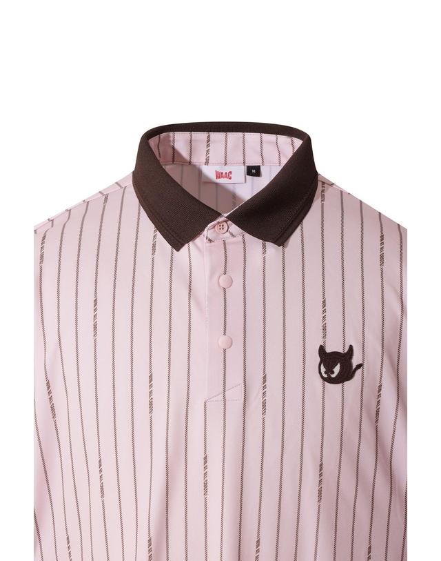 왁 [WAAC] WAACKY Stripe Print Polo WMTCM26501PIL 착용컷