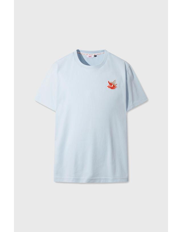 왁 [WAAC] Uni WAACKY Crewneck T-shirts WMTCM26502BUL 착용컷