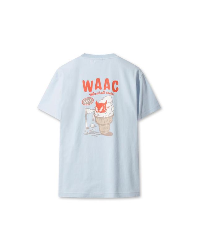 왁 [WAAC] Uni WAACKY Crewneck T-shirts WMTCM26502BUL 착용컷