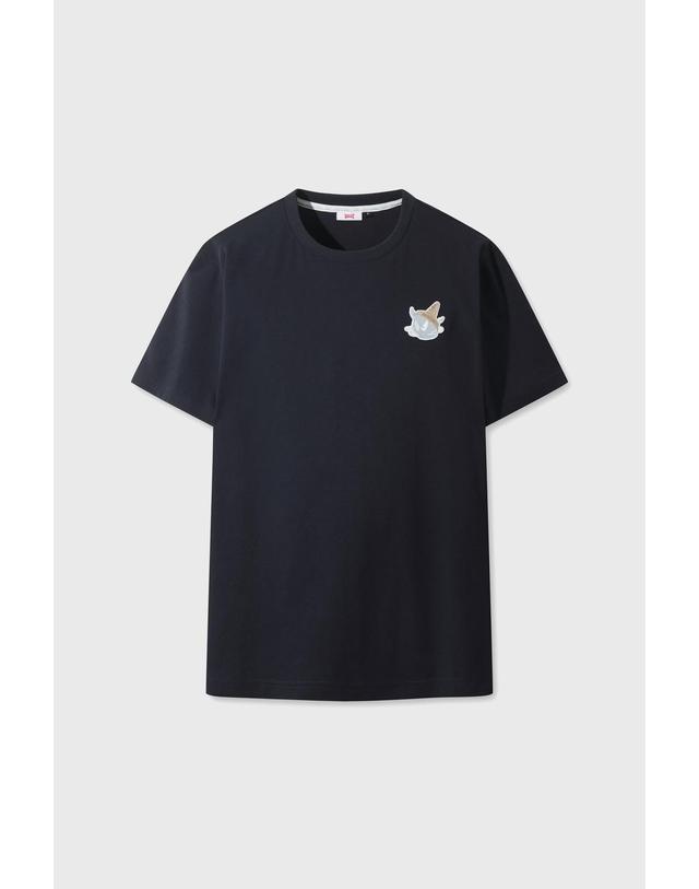 왁 [WAAC] Uni WAACKY Crewneck T-shirts WMTCM26502NYD 착용컷