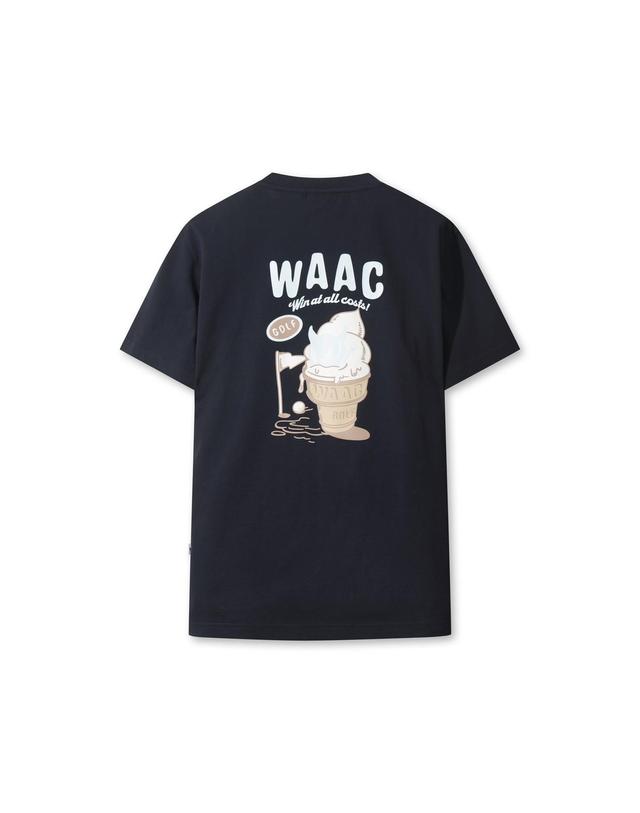 왁 [WAAC] Uni WAACKY Crewneck T-shirts WMTCM26502NYD 착용컷