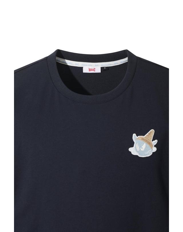 왁 [WAAC] Uni WAACKY Crewneck T-shirts WMTCM26502NYD 착용컷