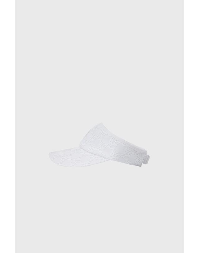 왁 [WAAC] Women Logo Pattern Visor WGRCX26315WHX 착용컷