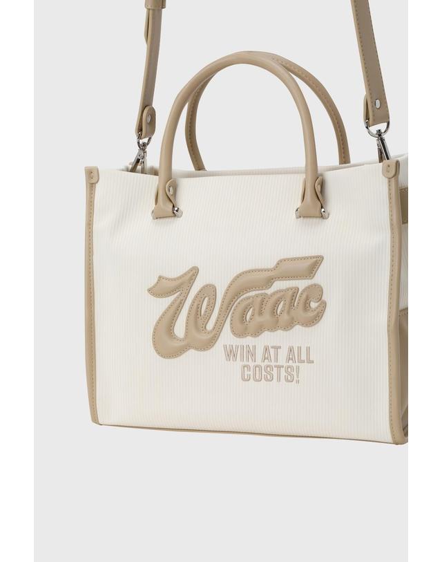 왁 [WAAC] Women Signature Tote Bag WGBAX26610IVX 착용컷