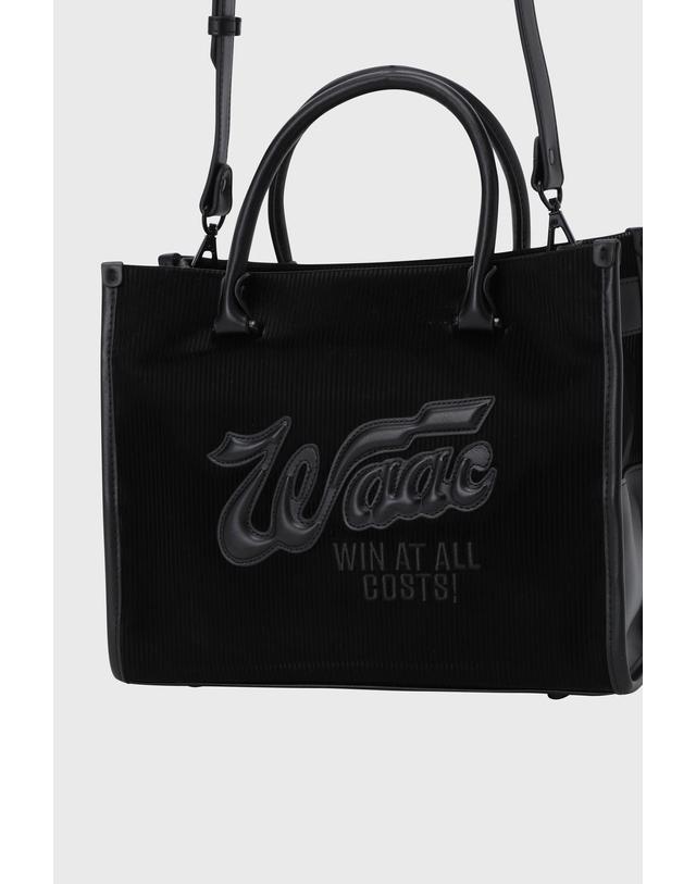 왁 [WAAC] Women Signature Tote Bag WGBAX26610BKX 착용컷