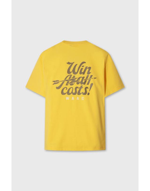 왁 UNI WAACKY Graphic Crewneck Top WMTCA26604YED 착용컷