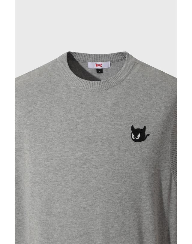 왁 Men WTO Crewneck Knit Vest WMWAA26630GYM 착용컷