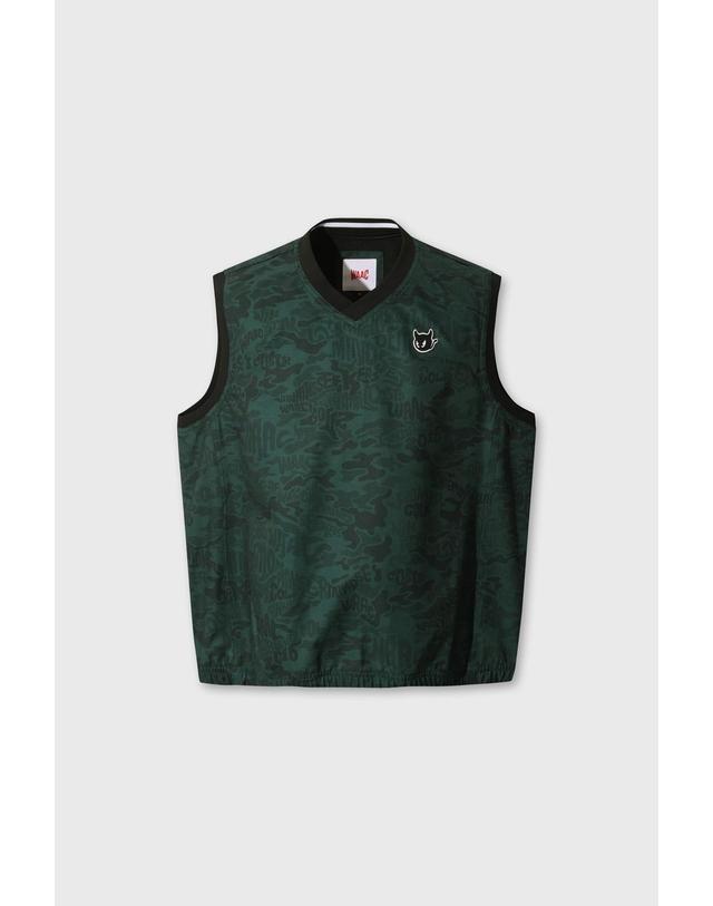 왁 Men Air dot Patterned Vest WMVAA26600GRD 착용컷