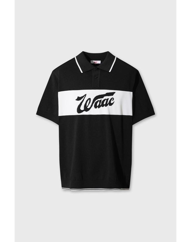왁 Men Twisted Knit Polo WMWAA26603BKX 착용컷