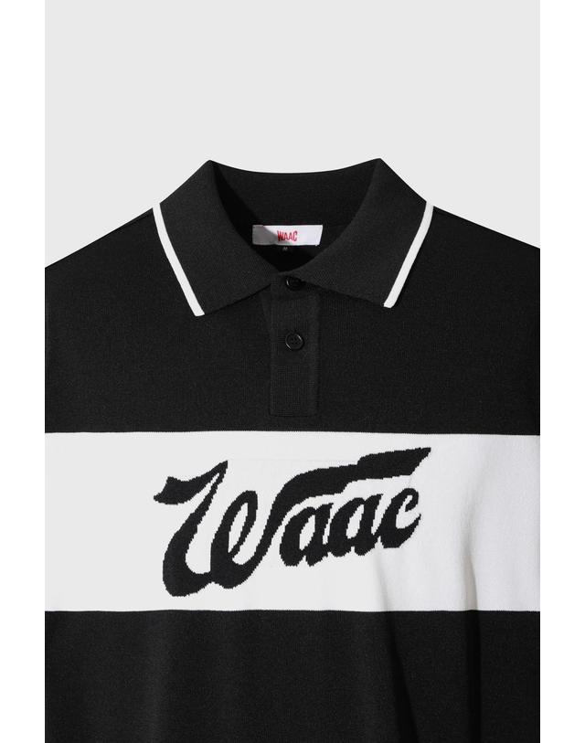 왁 Men Twisted Knit Polo WMWAA26603BKX 착용컷