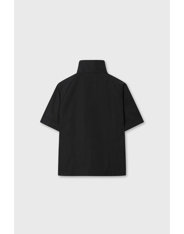 왁 Women Woven Quarter-zip Anorak WWTCA26603BKX 착용컷