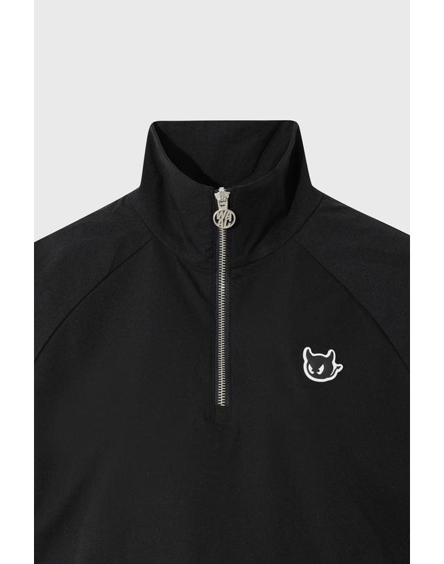 왁 Women Woven Quarter-zip Anorak WWTCA26603BKX 착용컷