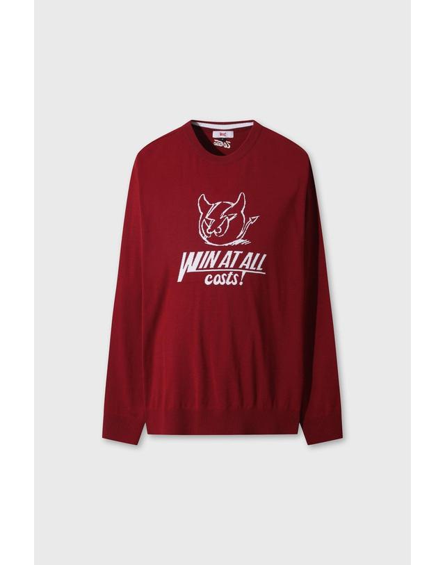 왁 [WAAC] Men WAACKY Intarsia Sweater WMWAA26606WIX 착용컷