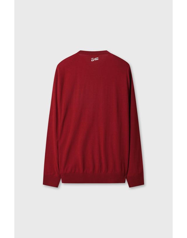 왁 [WAAC] Men WAACKY Intarsia Sweater WMWAA26606WIX 착용컷