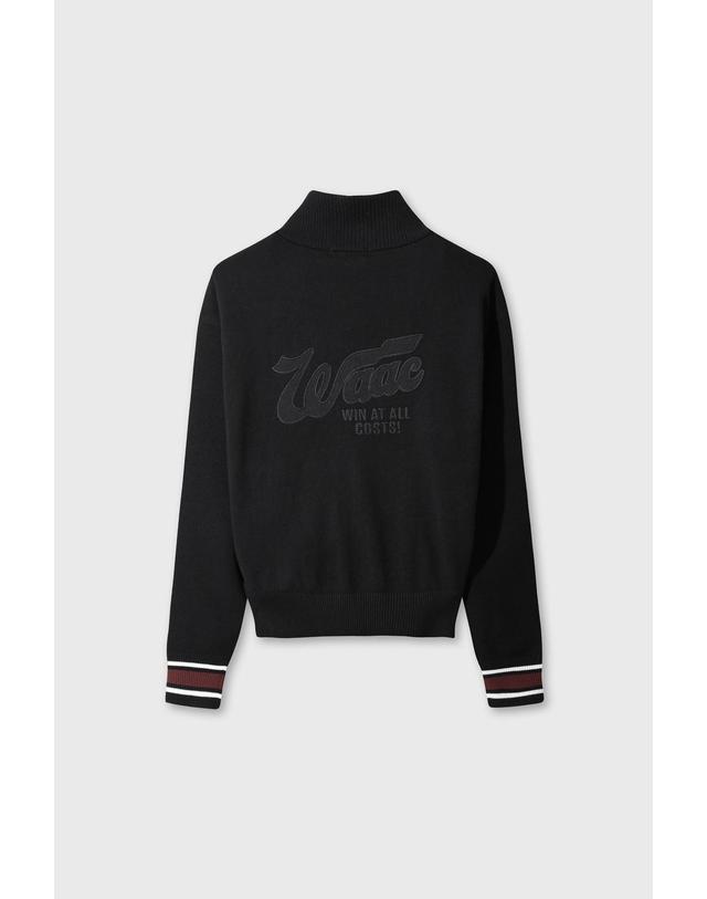 왁 [WAAC] Women Knit Full-Zip Jacket (Set-up) WWWAA26620BKX 착용컷