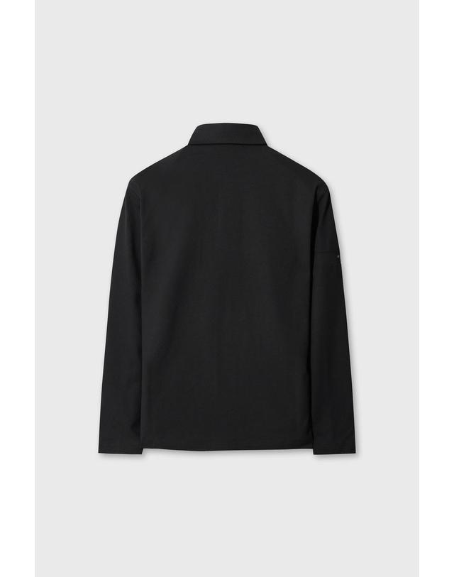 왁 [WAAC] Men WAACK Signature Fleece Polo WMTBW26701BKX 착용컷