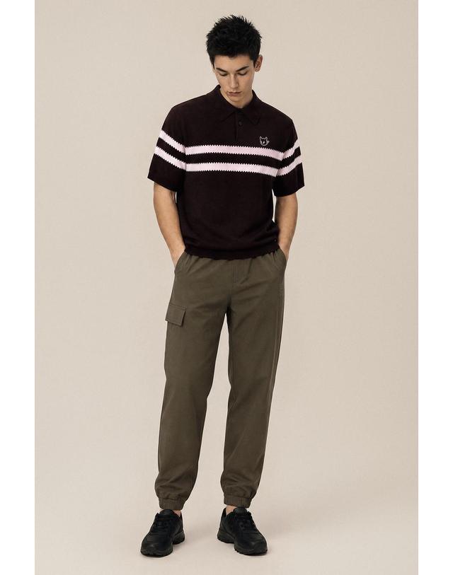 왁 [WAAC] Men Tricot Cargo Jogger Pants WMPNA26603BED 착용컷