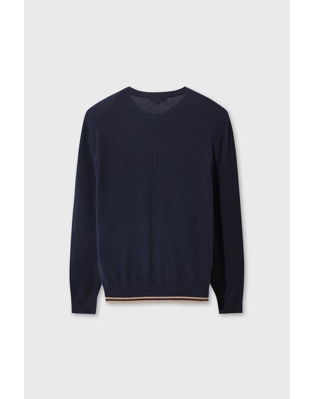 왁 [WAAC] WTO Men Cashmere Wholegarment Sweater WMWAW26730NYD 착용컷