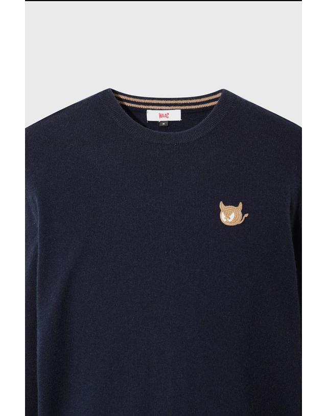 왁 [WAAC] WTO Men Cashmere Wholegarment Sweater WMWAW26730NYD 착용컷