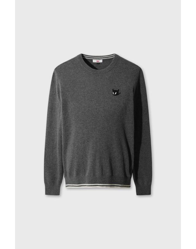 왁 [WAAC] WTO Men Cashmere Wholegarment Sweater WMWAW26730GYD 착용컷