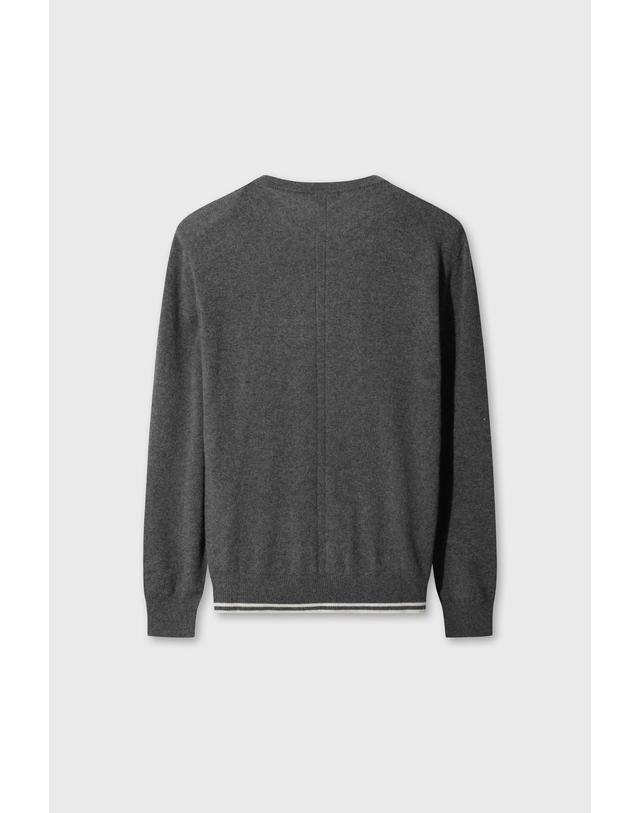 왁 [WAAC] WTO Men Cashmere Wholegarment Sweater WMWAW26730GYD 착용컷