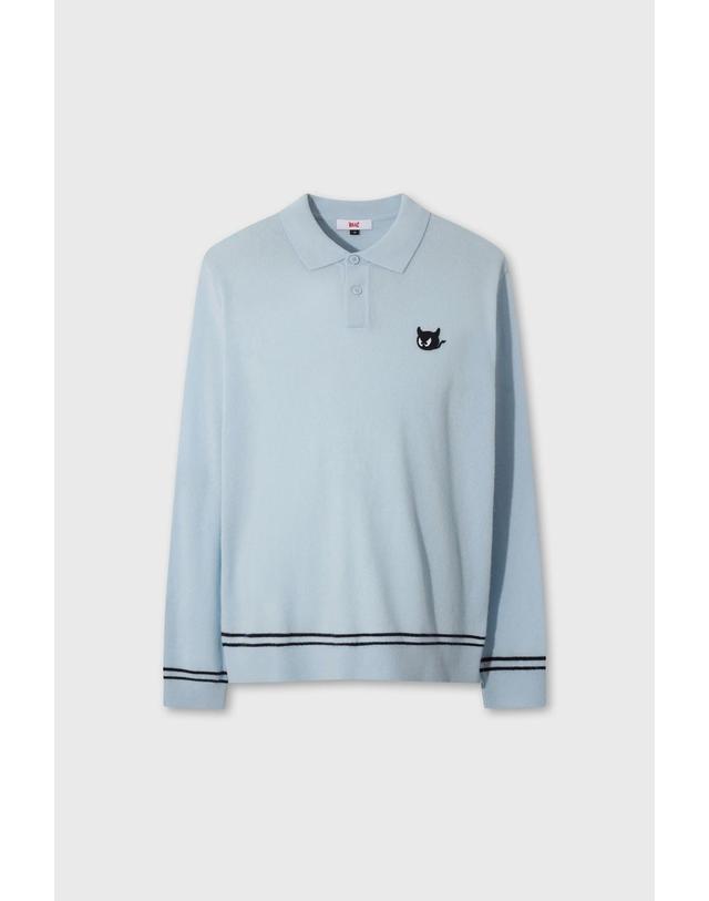 왁 [WAAC] WTO Men Cashmere Knit Polo WMWAW26732LBX 착용컷