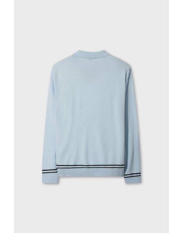 왁 [WAAC] WTO Men Cashmere Knit Polo WMWAW26732LBX 착용컷