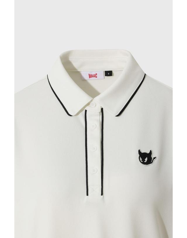 왁 [WAAC] Women Winter Pique Polo WWTBW26700IVX 착용컷