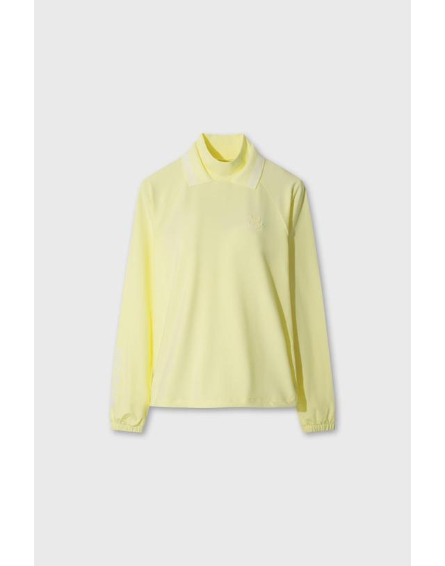 왁 [WAAC] Women Fleece High Neck Pullover WWTBW26701YEL 착용컷